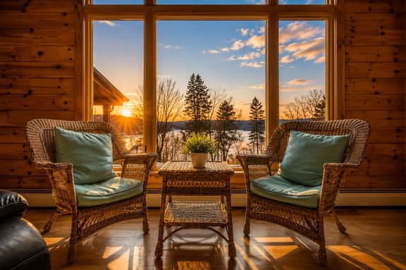 Timber & Stone Cabin w/Hot Tub & Amazing Views of Lake Henry - Image 2
