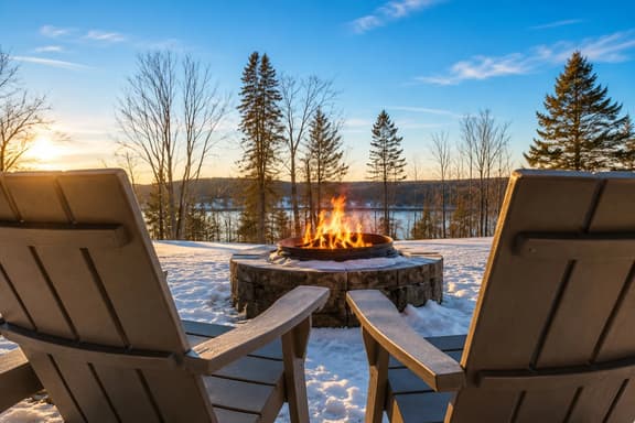 Timber & Stone Cabin w/Hot Tub & Amazing Views of Lake Henry - Image 1